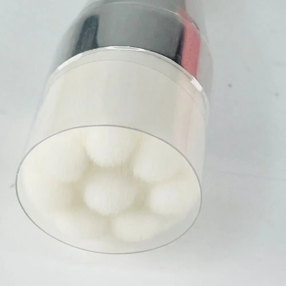 Cosmedix Cleansing + Silicone Mask Applicator 2pc Brush Set Silver White NIB